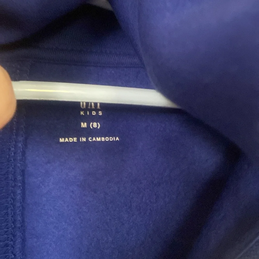 NWT Gap royal & navy light sweatshirt, size M/8